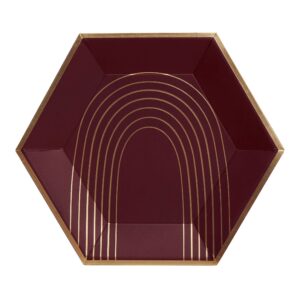 Bordeaux - Maroon Large Paper Plates
