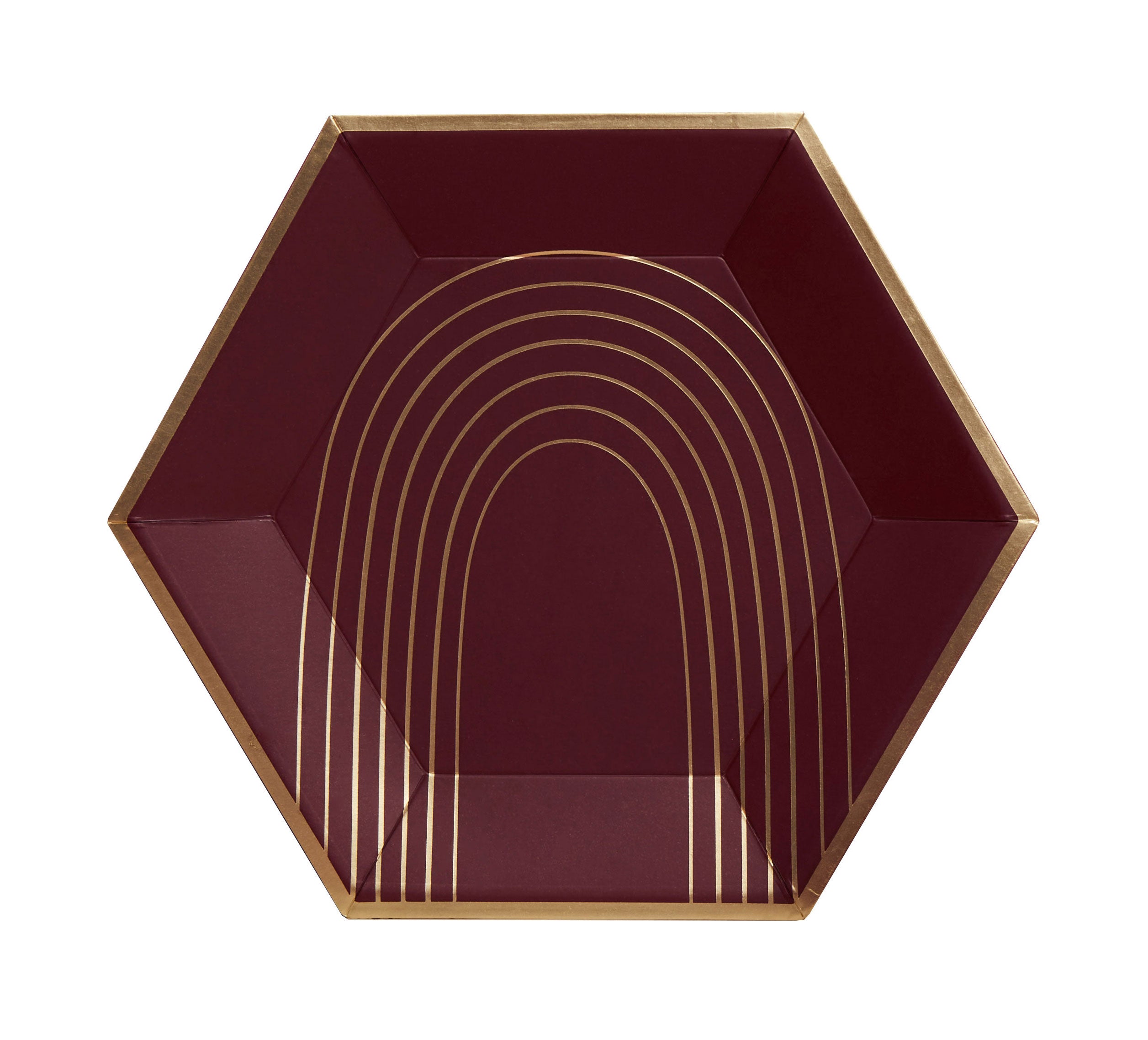 Bordeaux - Maroon Large Paper Plates