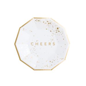 Cheers Christmas Plates - Small Dessert Plates