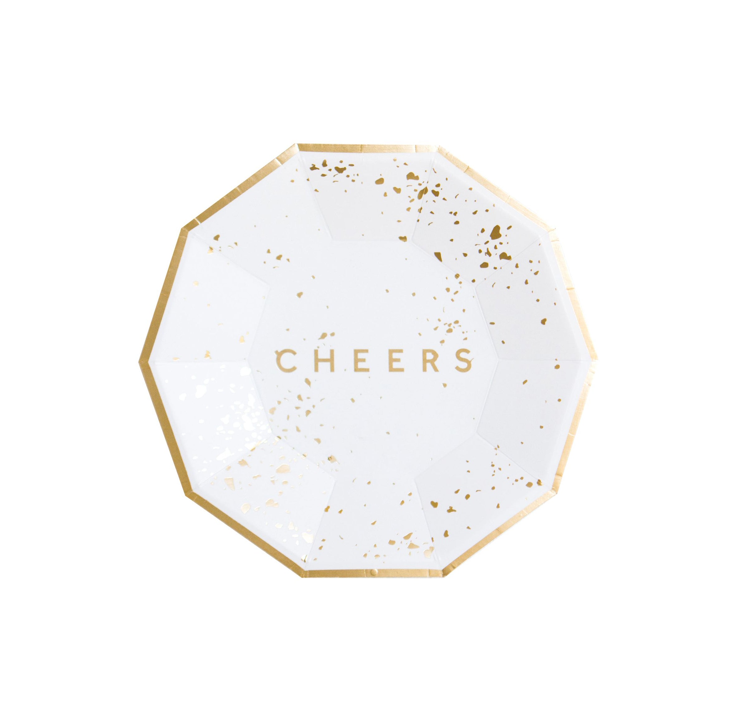 Cheers Christmas Plates - Small Dessert Plates