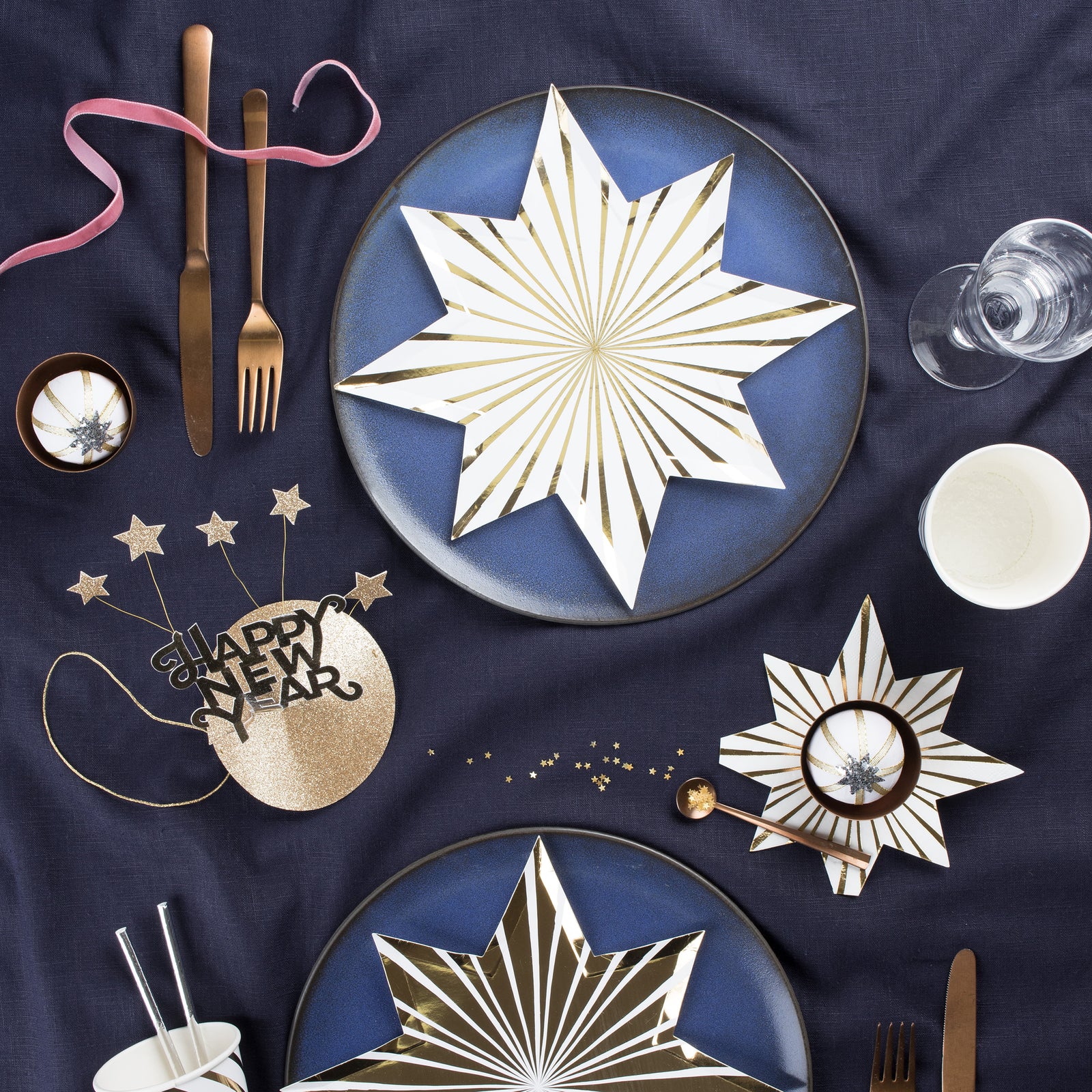 Gold Stripe Star