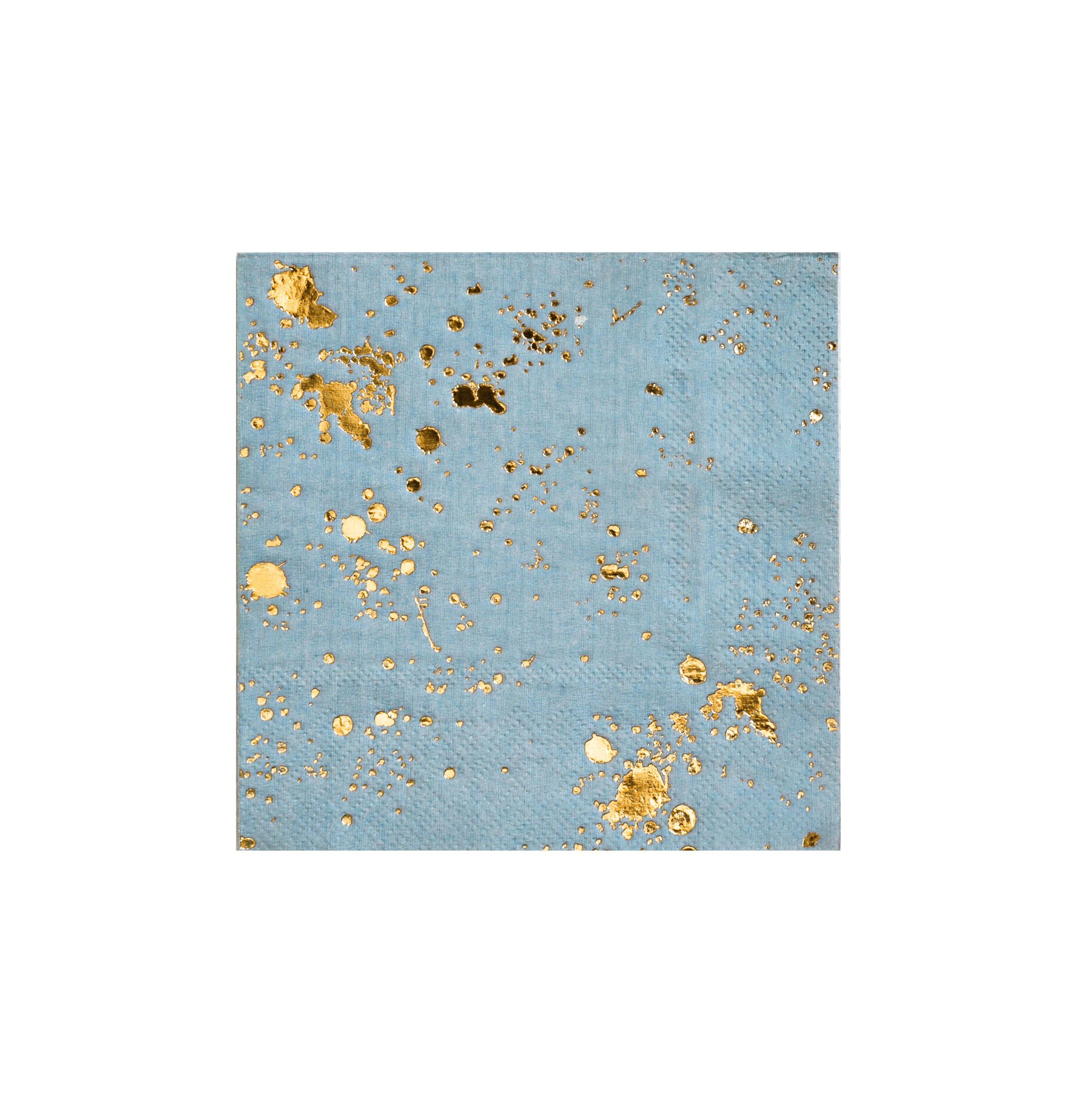 Malibu - Blue Watercolor Cocktail Paper Napkins