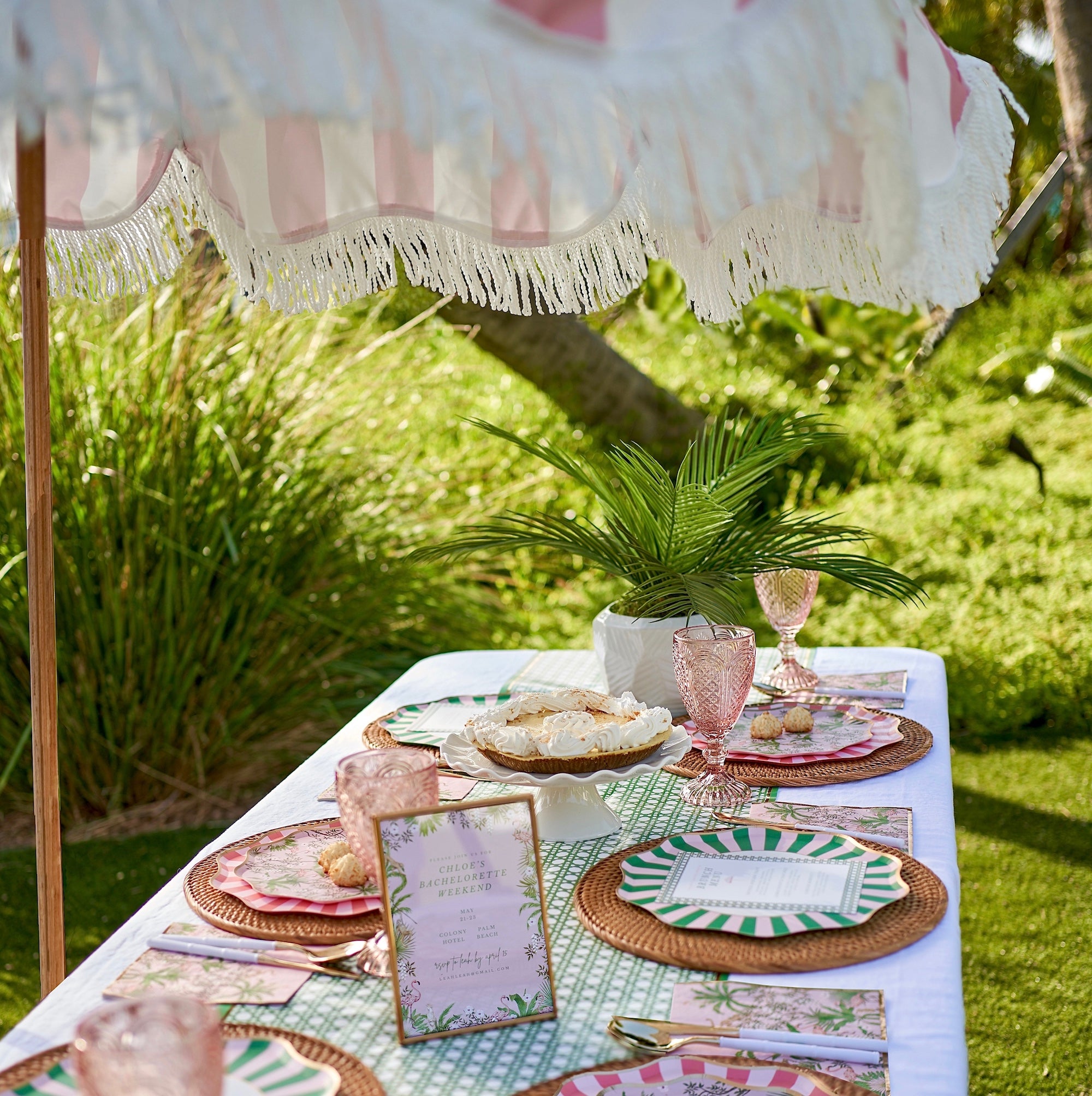 Palm Beach - Cabana Stripe Cocktail Napkins