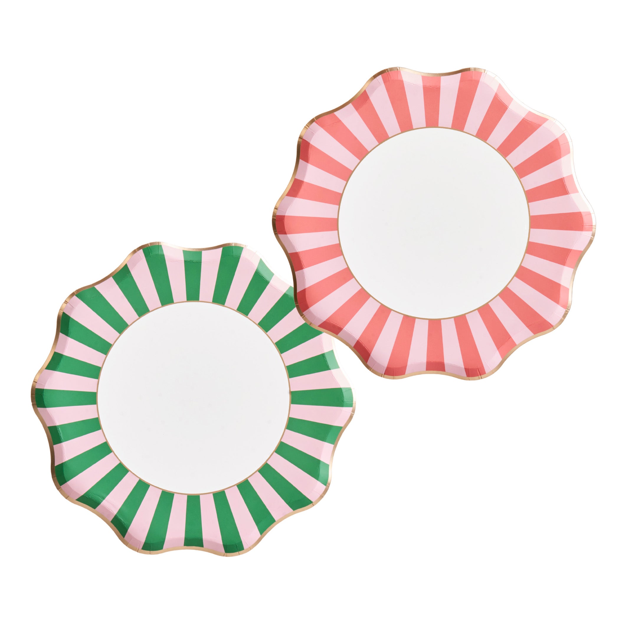 Palm Beach - Pink & Green Large Paper Plates