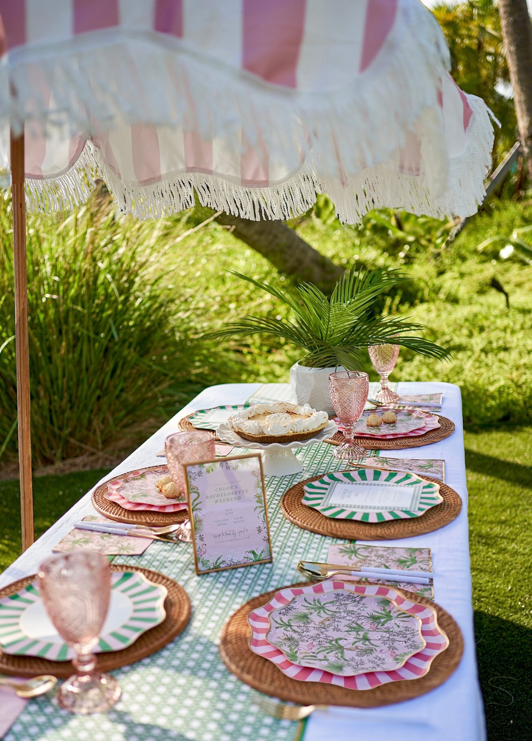 Palm Beach - Small Paper Plates (x8)