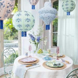 Vintage Botanical Lanterns (x 3)