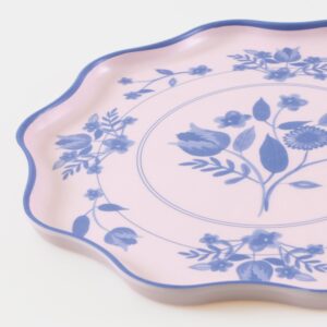 Vintage Botanical Reusable Large Plates (x 4)