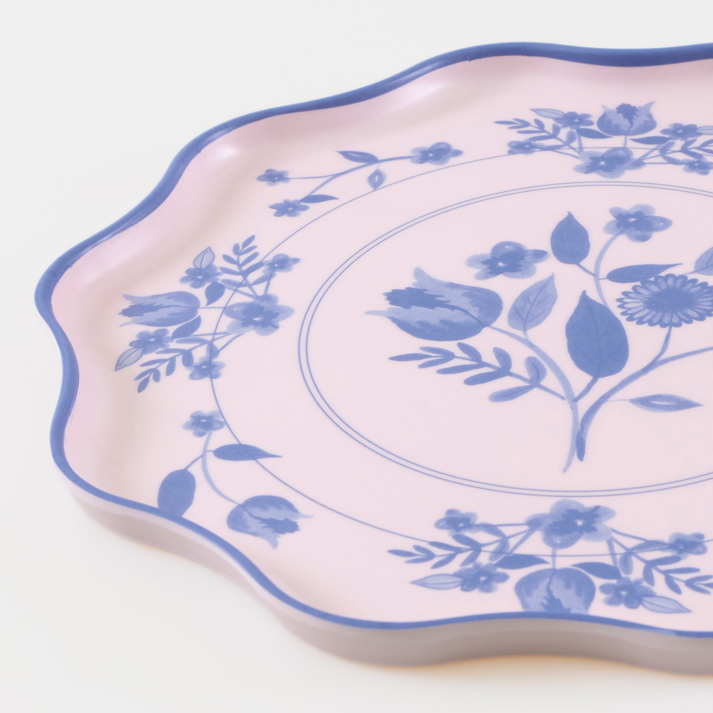 Vintage Botanical Reusable Large Plates (x 4)